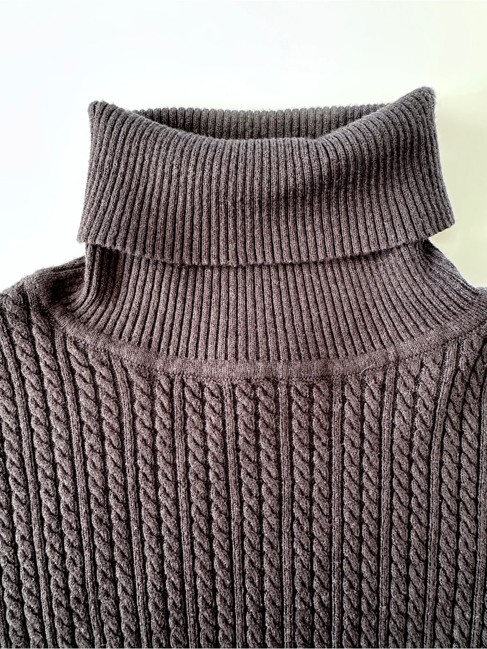 Charter Club Cable Knit Turtleneck Sweater - Black